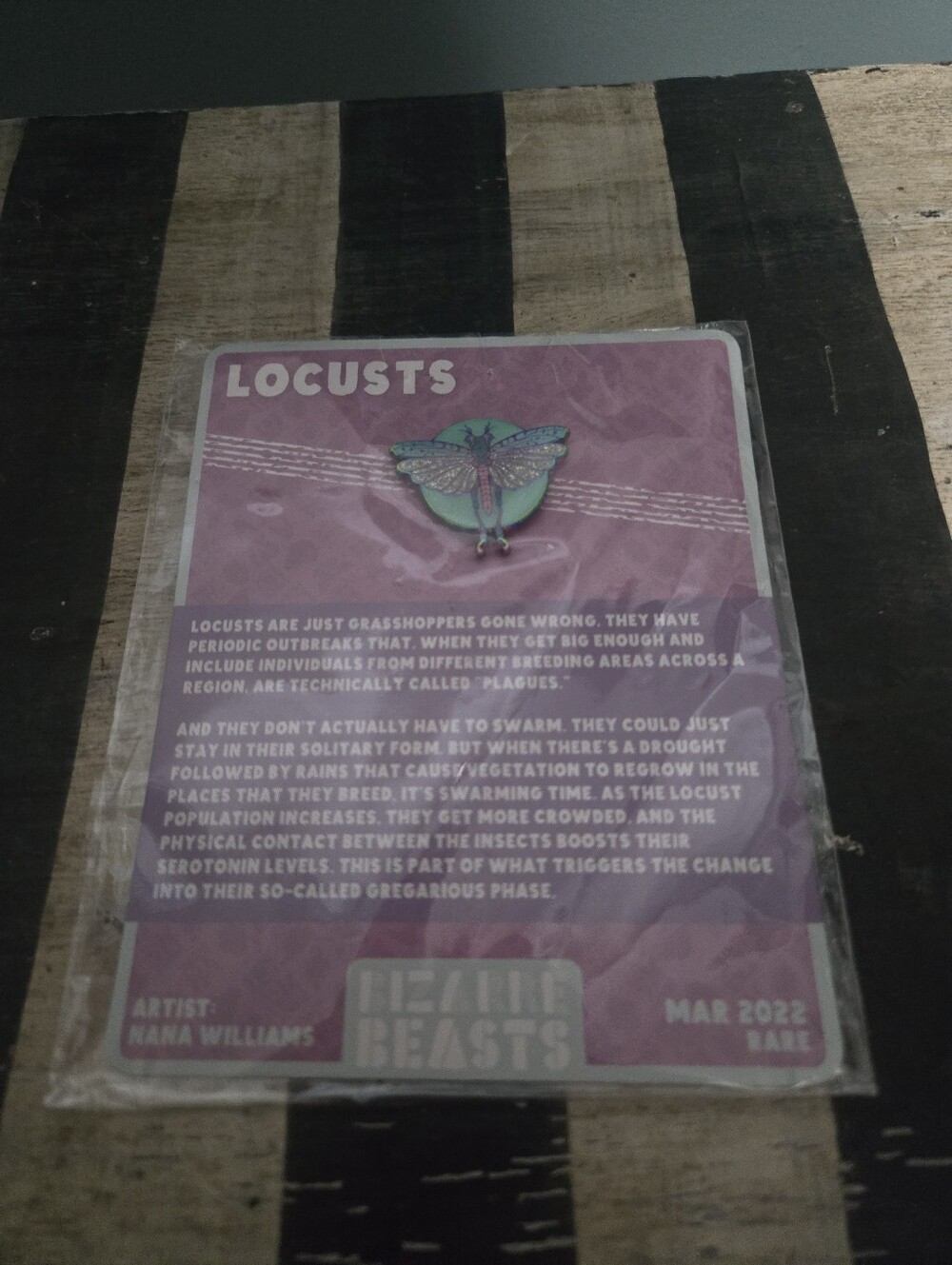 Bizzare Beasts Rare Locusts Pin